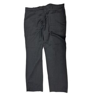 Kenneth Cole New York Mens 100% Wool Dress Pants Charcoal Grey 40W 46L LP037
